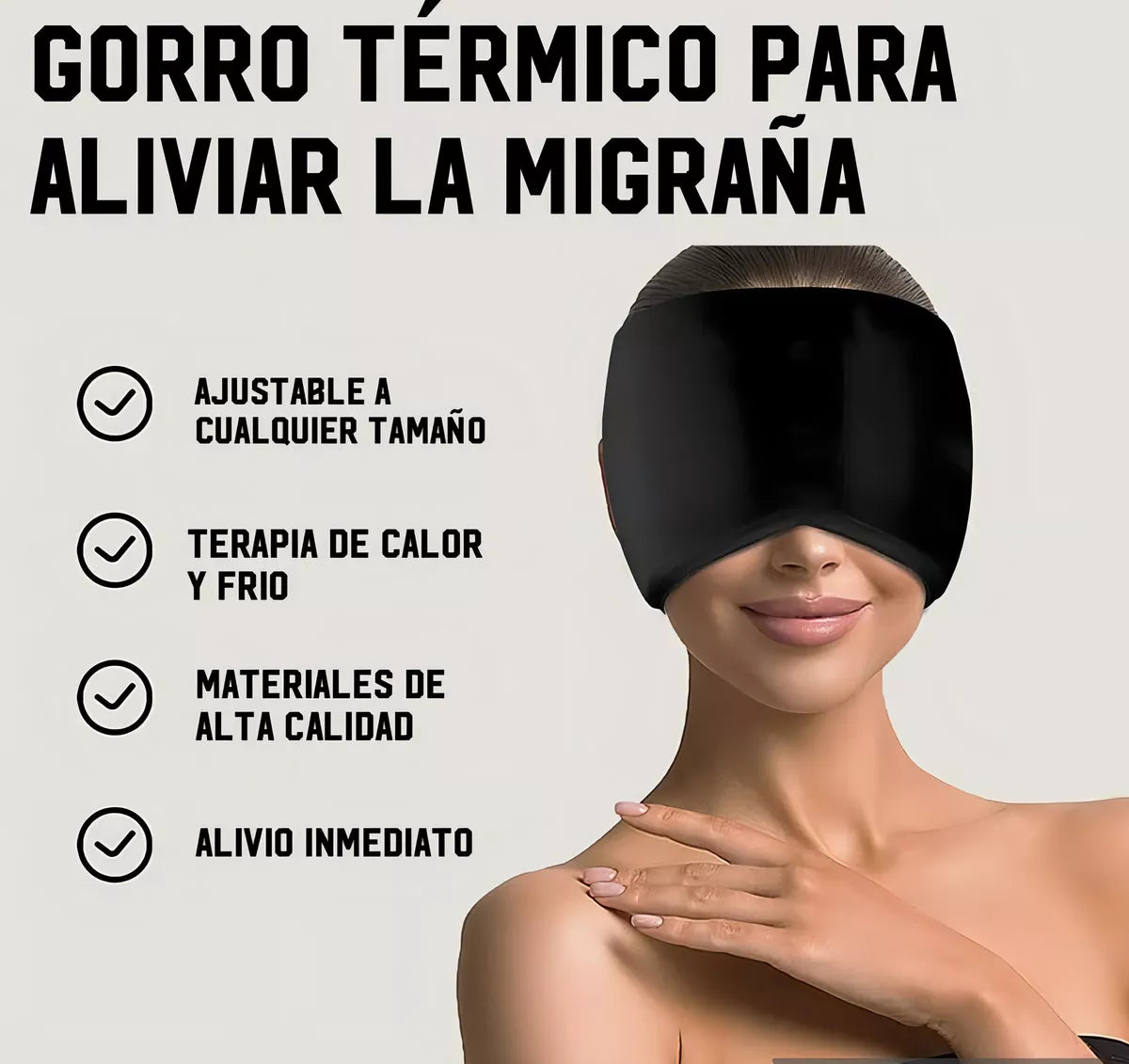 Gorro Mascara De Gel Frio Control Migran