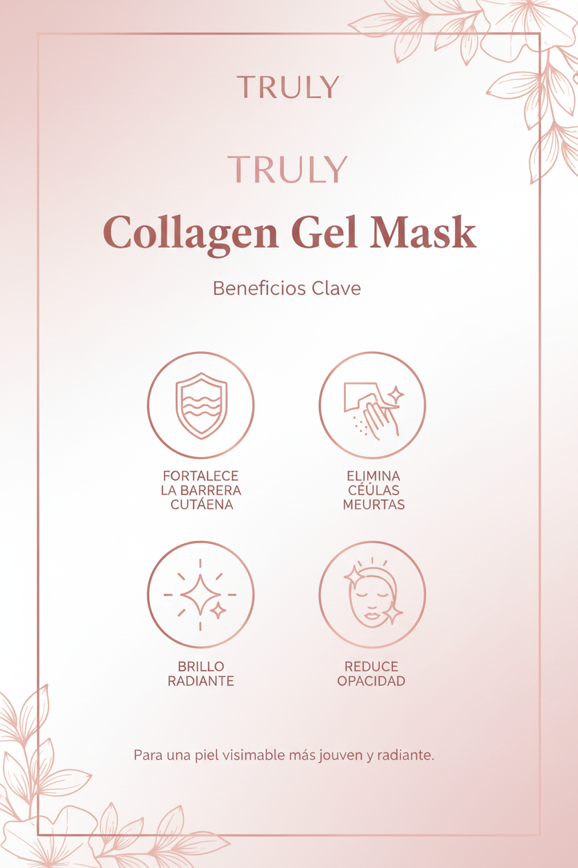 Mascarilla Gel de Colágeno Flord - Tratamiento Nocturno Radiante